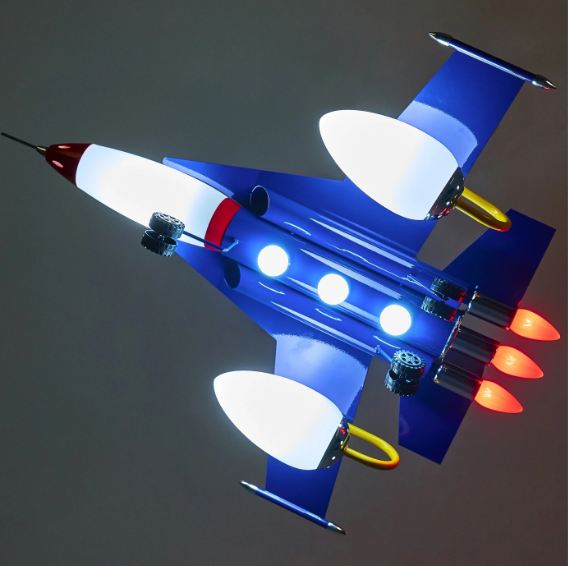 Полилей Aviator, син, elbulgaria, 6000k, led 3x5w+6xе14, 2443
