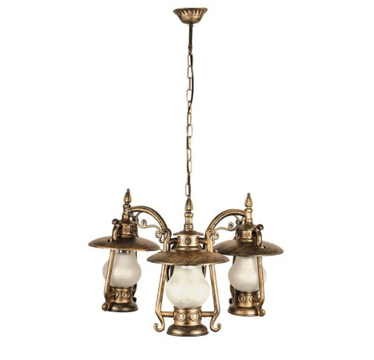 Метално градинско тяло, античен бронз, 3x40w, 272