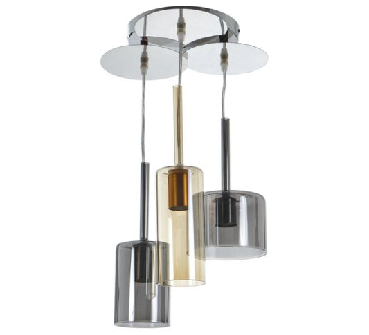 Стъклен полилей, 3x40w, 1846/3r