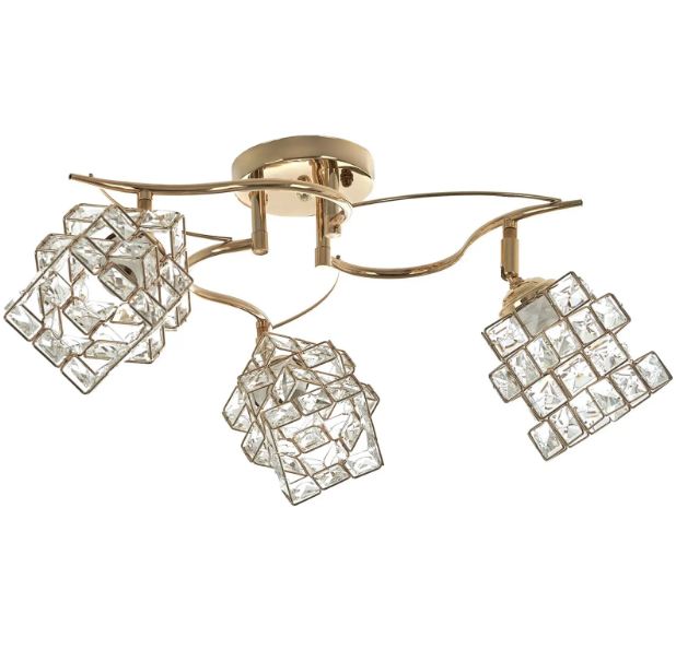 Полилей Ice Cubes, златен, 3xE27, 4133/3 GD