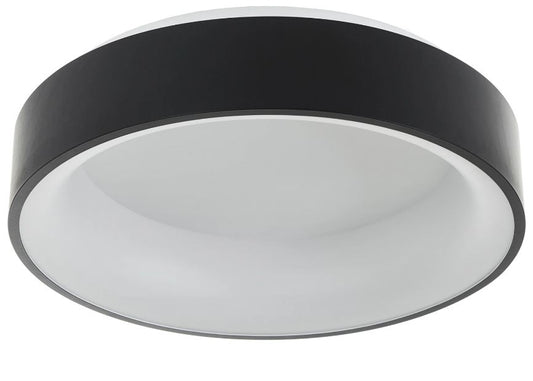 Метален led плафон, черен, led 28w, 4000k, 1981/26 bk