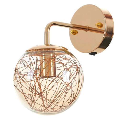 Стъклен аплик, злато, 1x40w, 2012/1w gd