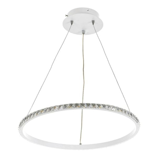 Кристален полилей, бял, led 36w, 4000k, 1980/1 wh