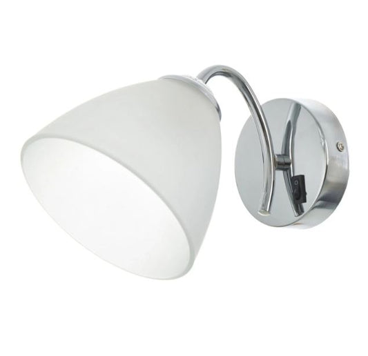 Стъклен аплик, хром, 1x40w, 1961/1w ch
