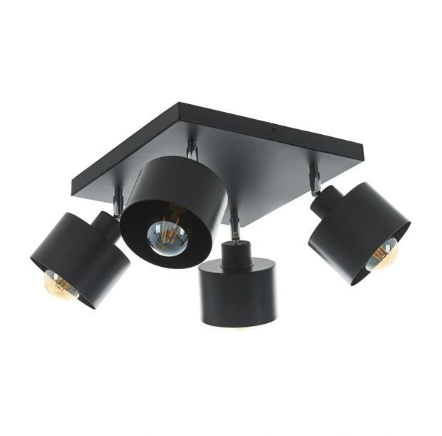 Метален спот, черен, 4X40w, 2094/4l