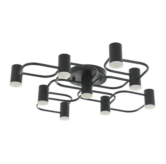 Плафон atom, черен, led 9x5w, 3000k-4000k-6000k, 2186/9 bk