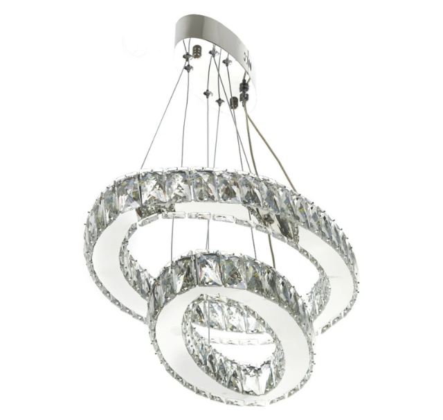 Кристален полилей, хром, led 36w, 6000k, 2049/36w