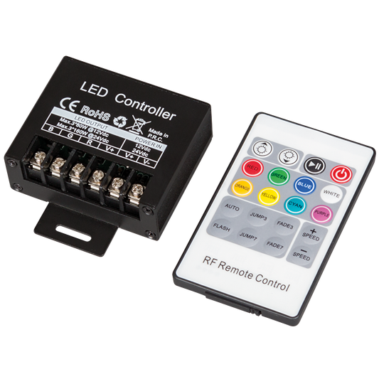 RF контролер за RGB светодиодно осветление 240W, 20A, 12-24V DC / RGBRFC20
