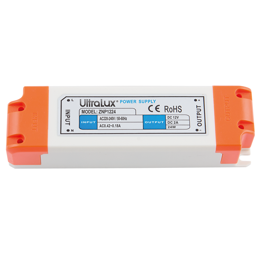 Захранване, стабилизирaно, 12V DC, 24W, IP20 / ZNP1224