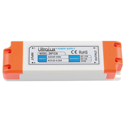 Захранване, стабилизирaно, 12V DC, 36W, IP20 / ZNP1236