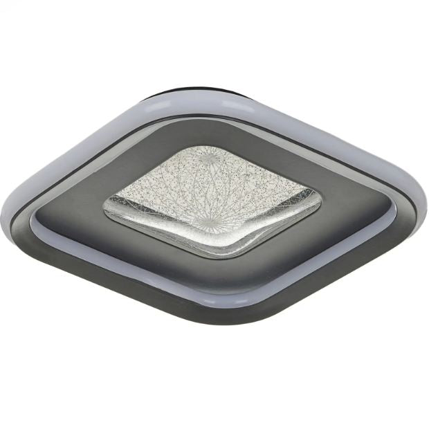 Плафон Elbrus, черен, led 37w, 3000-6000k, 4267 BK