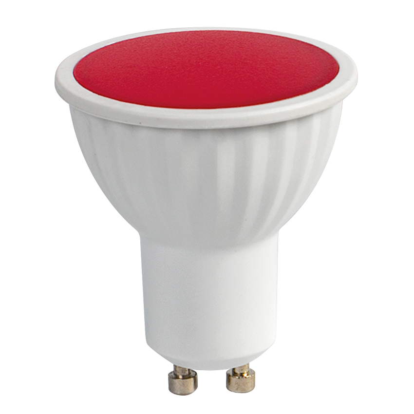 LED лампа луничка 5W, GU10, 220-240V AC, червена светлина/L510R