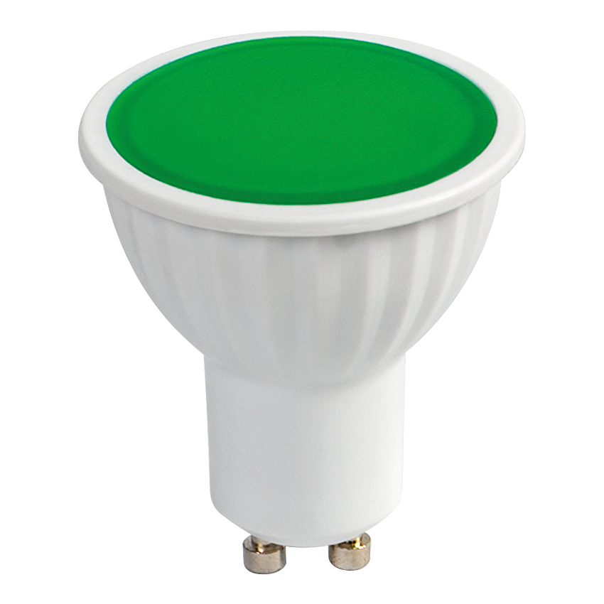 LED лампа луничка 5W, GU10, 220-240V AC, зелена светлина/L510G