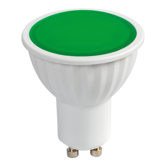 LED лампа луничка 5W, GU10, 220-240V AC, зелена светлина/L510G