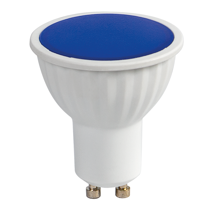 LED лампа луничка 5W, GU10, 220-240V AC, синя светлина/L510B