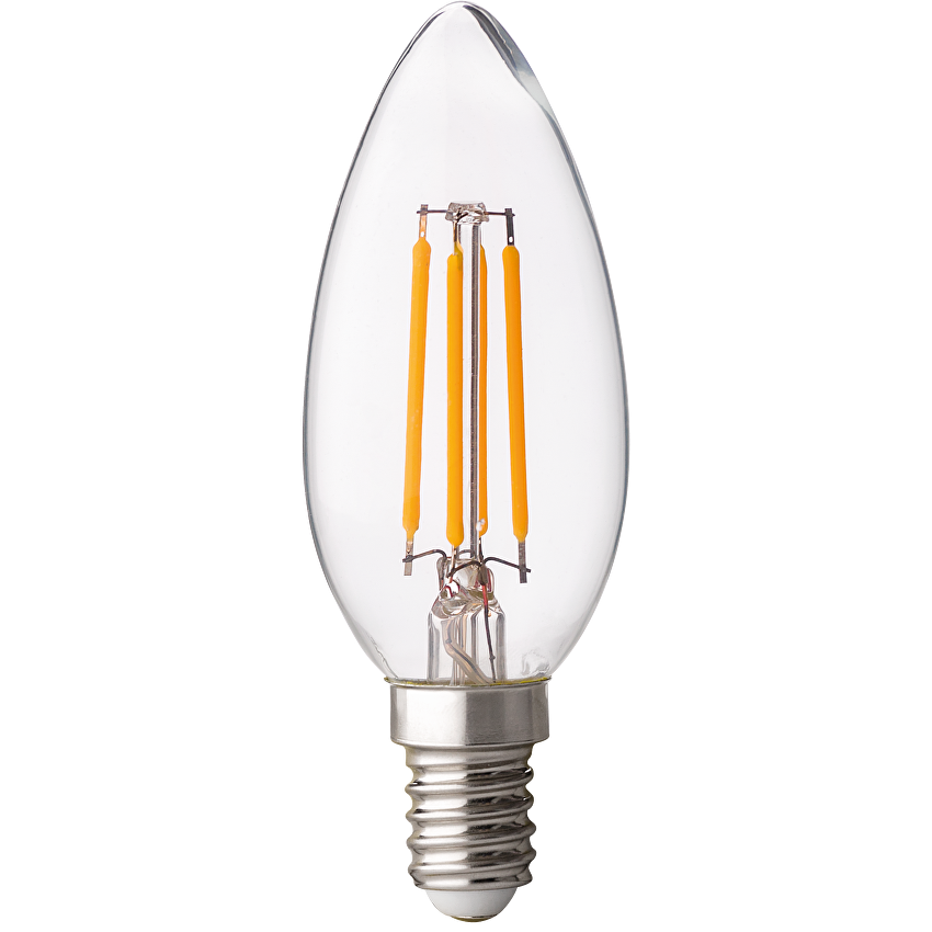 LED filament лампа конус, димираща, 4W, E14, 4200K, 220-240V AC, неутрална светлина/LFC41442D