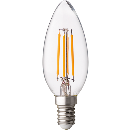 LED filament лампа конус, димираща, 4W, E14, 4200K, 220-240V AC, неутрална светлина/LFC41442D
