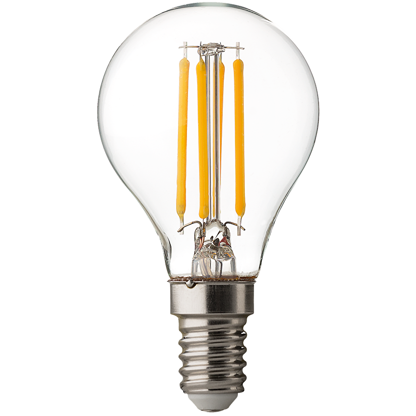 LED filament лампа топка, димираща, 4W, E14, 4200K, 220-240V AC, неутрална светлина/LFG41442D