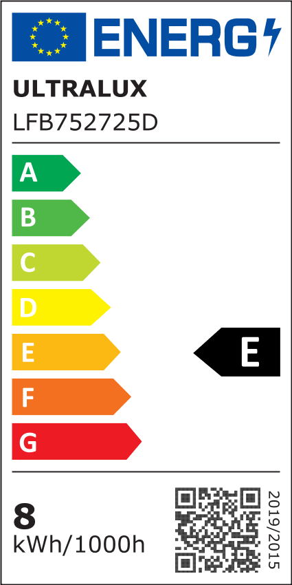 LED filament лампа крушка, димираща, 8W, E27, 2500K, 220-240V AC/LFB752725D
