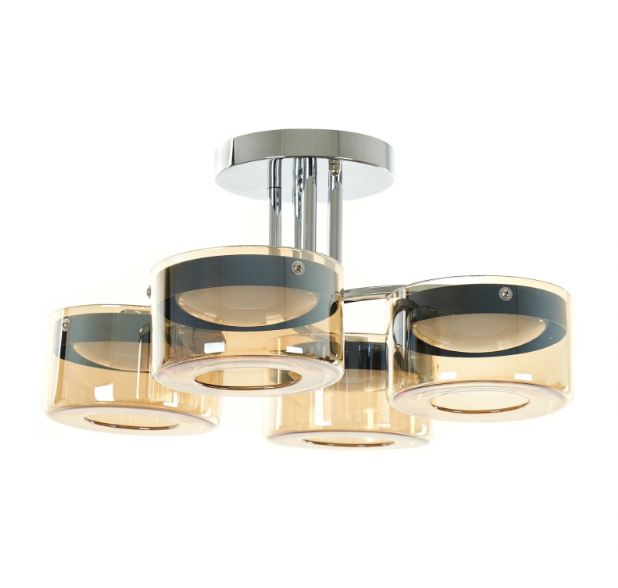 Полилей Abyss, хром, led 48w, 3000K, 4000k, 6400K, 2409/4