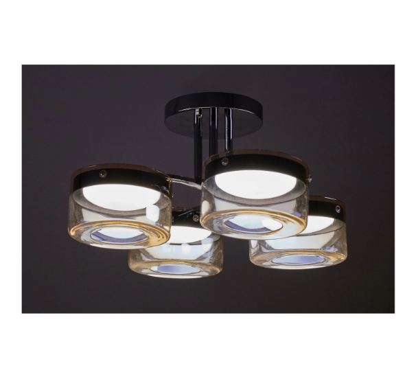 Полилей Abyss, хром, led 48w, 3000K, 4000k, 6400K, 2409/4