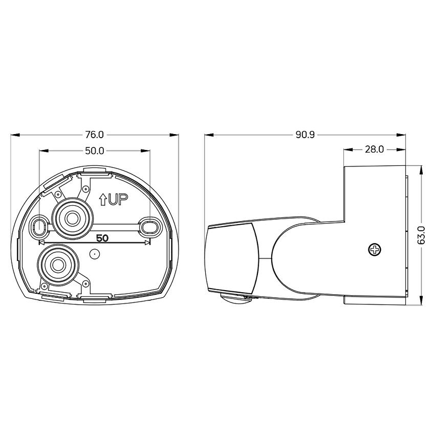Сензор за движение за открит монтаж, 9m, 2xPIR, IP65 / SDVMD