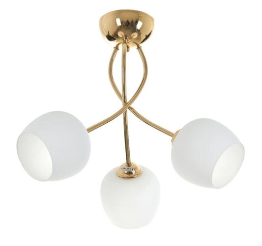 Стъклен полилей, златен, 3x40w, 1961/3 gd