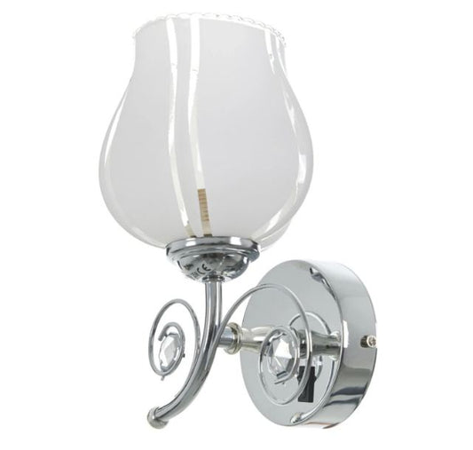 Стъклен аплик, хром, 1x40w, 1962/1w ch