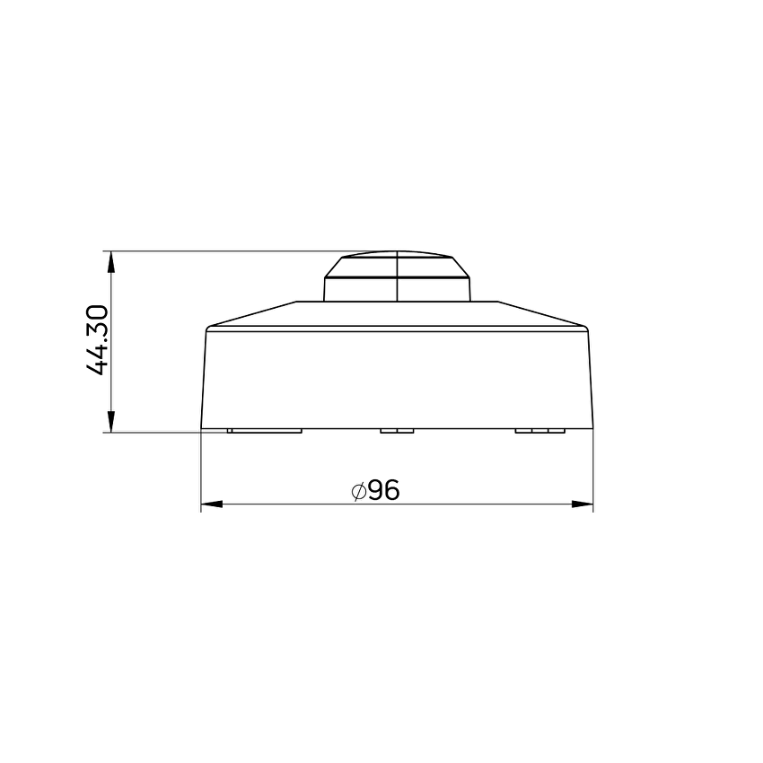 Микровълнов сензор за открит монтаж 360°, 1200W/300W, 9m, IP20 / MSOM20