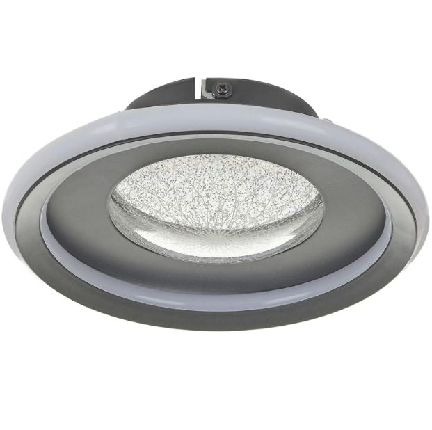 Плафон Elbrus, черен, led 38w, 3000-6000k, 4266 BK