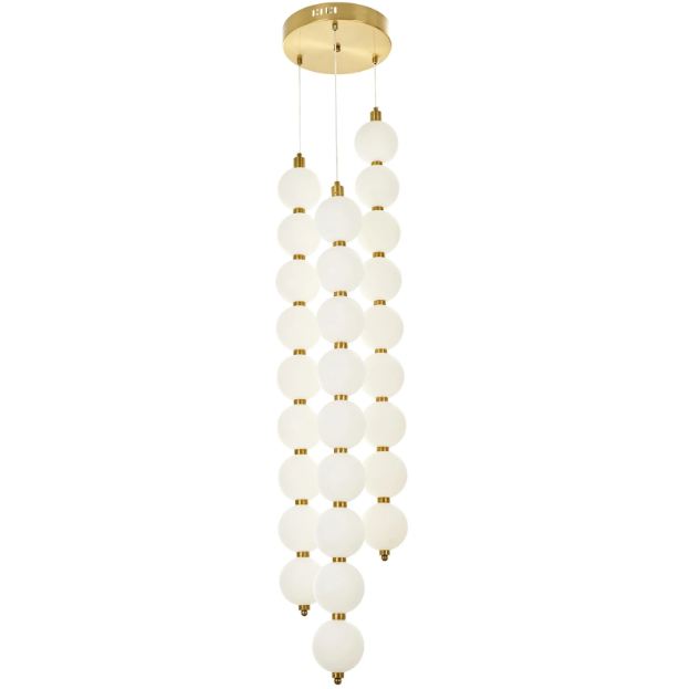Полилей Avalon, мат злато, led 144w, 3000-6000k, 2801/27 CP