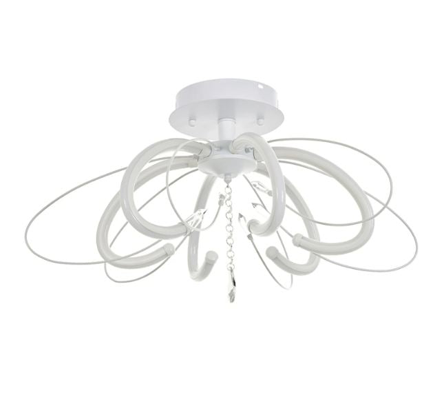 Кристален полилей, бял, led 48w, 4000k, 2011/6 wh