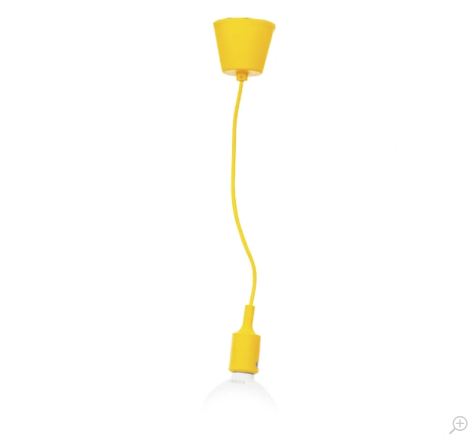 Pvc пендел, жълт, 1x40w, 1171 yl