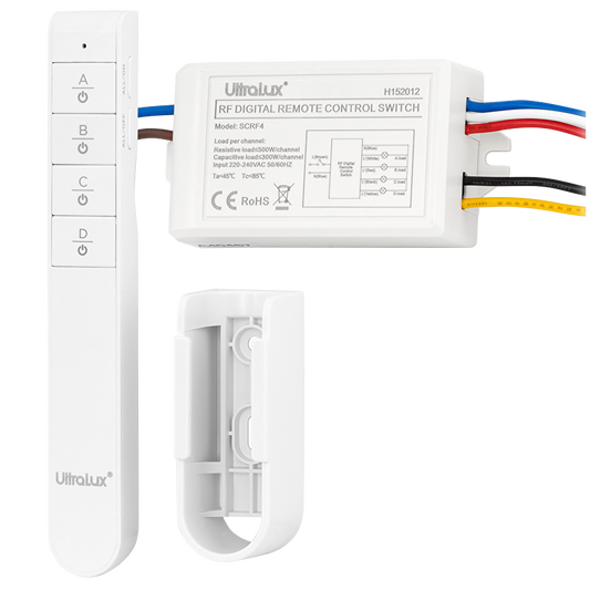Четириканален ключ с RF дистанционно управление 220V AC / SCRF4