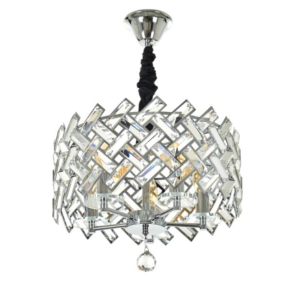 Полилей Tiffany, хром, 5xe14, 2600/5 ch