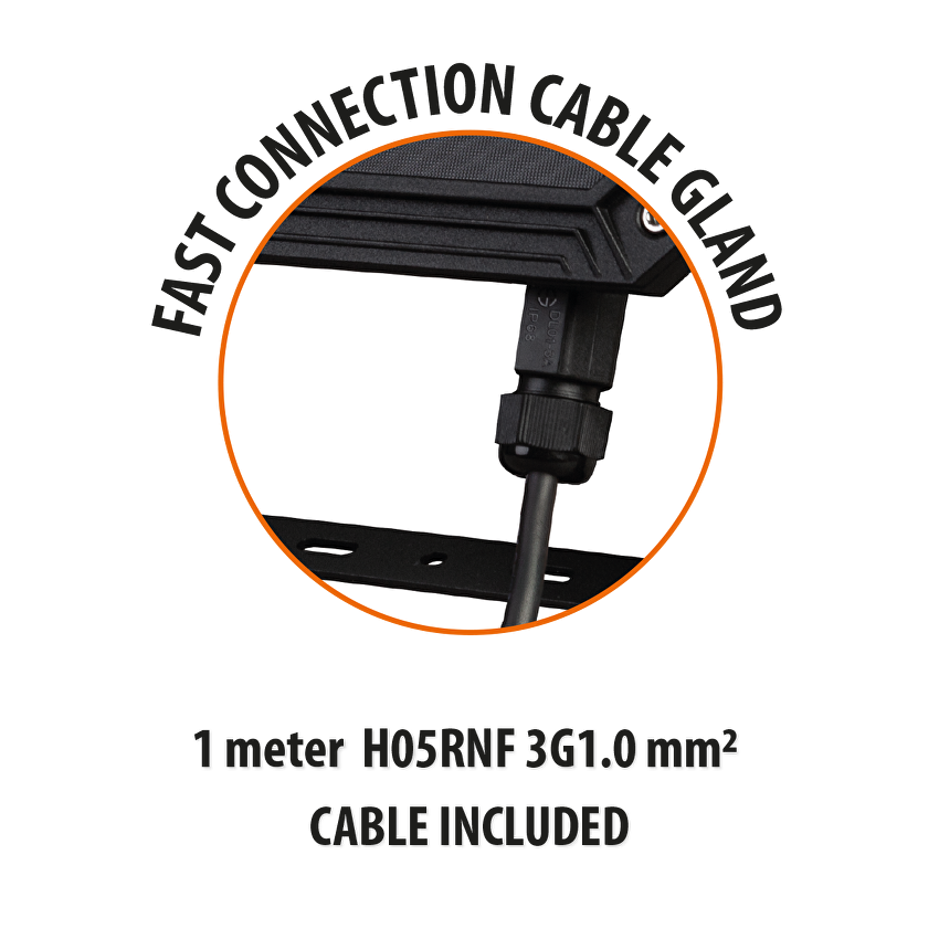 Професионален LED прожектор 50W, 5000K, 12-24V DC, IP65 / SPG125050
