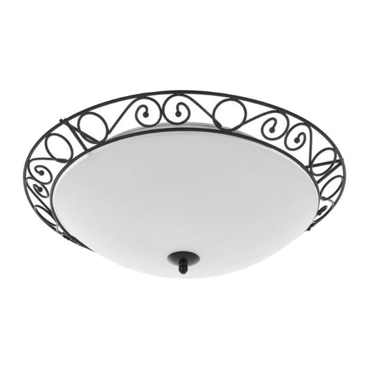 Метален плафон, черен, 3x40w, 1510/34 bk