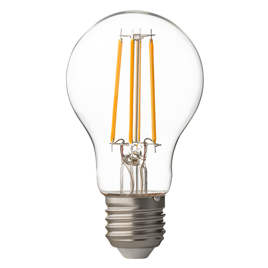 LED filament лампа крушка, димираща, 8W, E27, 2700K, 220-240V AC, топла светлина/LFB752727D