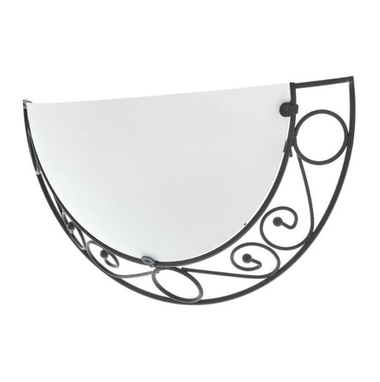 Стъклен аплик, черен, 1x40w, 1510/1w bk