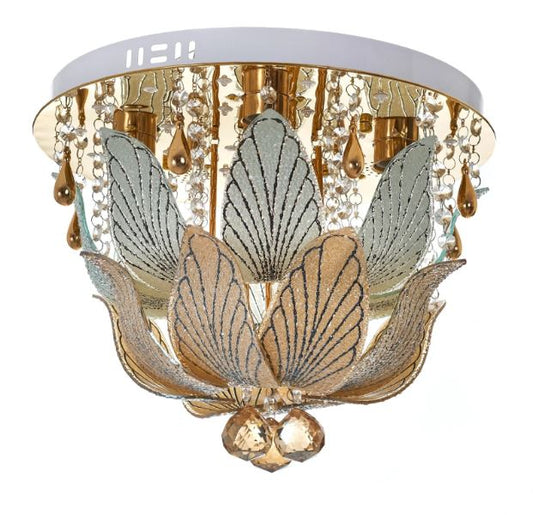 Кристален плафон, злато, 4x40w+led rgb, 1831/40 gd