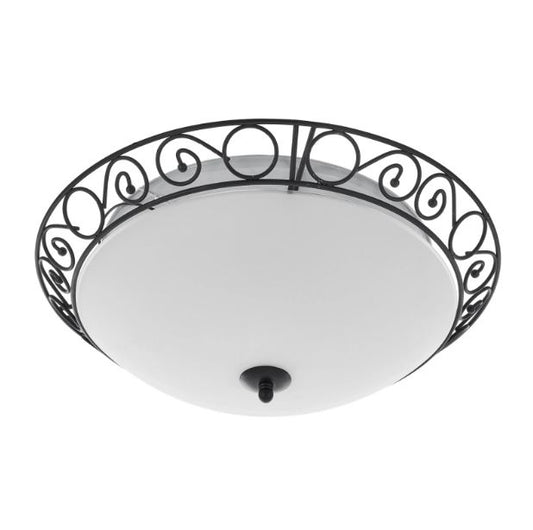 Метален плафон, черен, 3x40w, 1510/30 bk