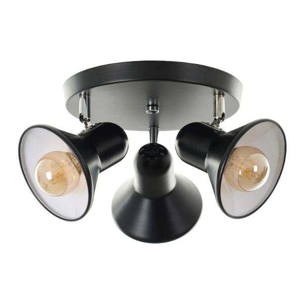 Спот Adder, черен, 3xe27, 2346 BK