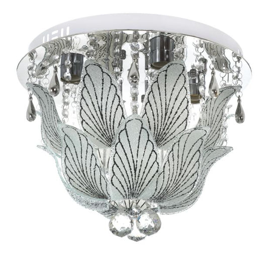 Кристален плафон, хром, 4x40w+led rgb, 1831/40 ch