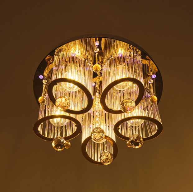 Плафон Dream, хром, 5xE27+led 9w, 3085/40 CH