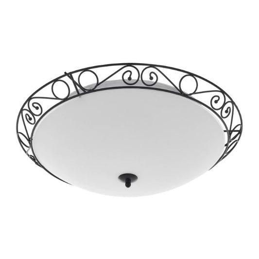 Метален плафон, черен, 4x40w, 1510/40 bk