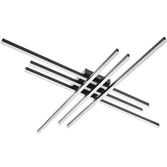 Плафон Bixio със смарт управление, черен, led 85w, 4500lm, 3000-6000k, 3055/6 BK