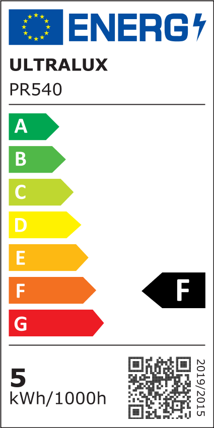 LED панел за вграждане, кръг, 5W, 4000K, 220-240V AC, неутрална светлина / PR540