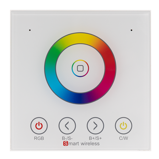 Smart 2.4G RF TOUCH панел за стена за RGB и RGBW LED осветление, 1 зона/SSWRGBW1Z