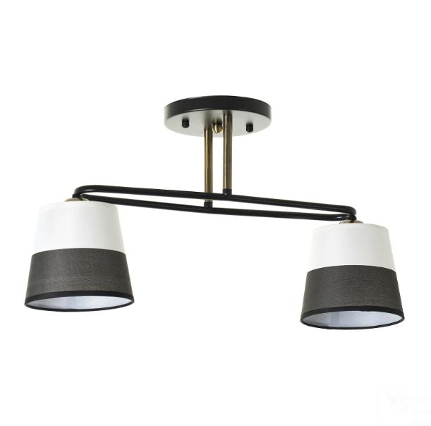 Полилей norte, черен, 2xe27, 2498/2