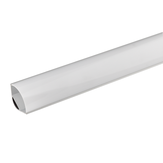 Алуминиев профил за LED лента, голям, ъглов, за открит монтаж, 2м / APK208